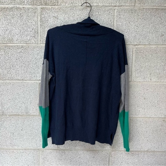 JCP Wool Blend Color Block Cowl Sweater - Picture 4 of 6